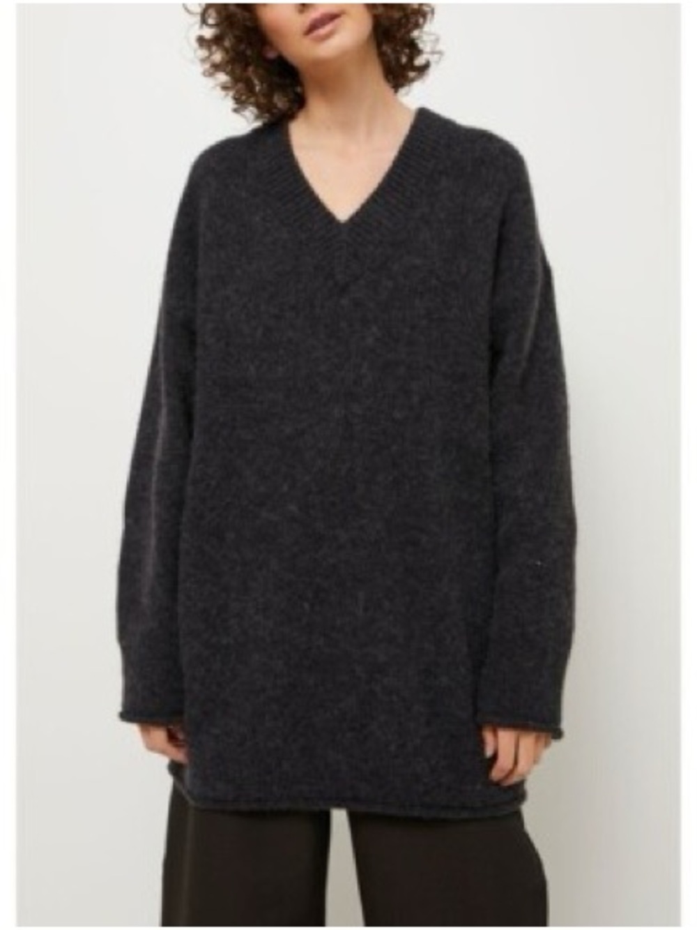 Acne Oversized Keandra Fluffy alpaca/wool blend long sweater